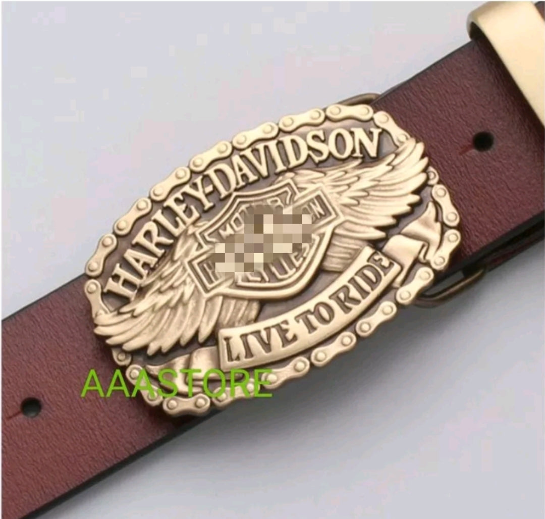 Harley buckle + belt+brass loop