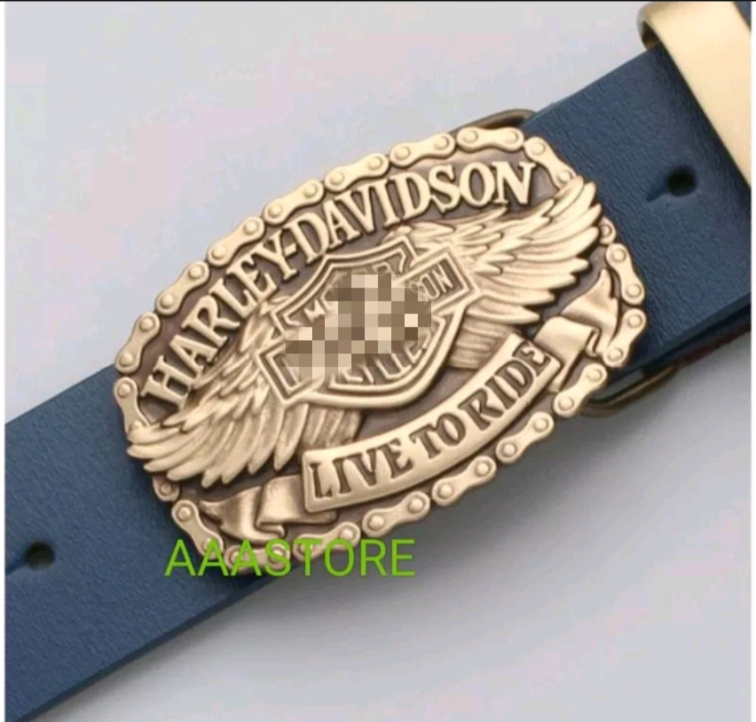 Harley buckle + belt+brass loop