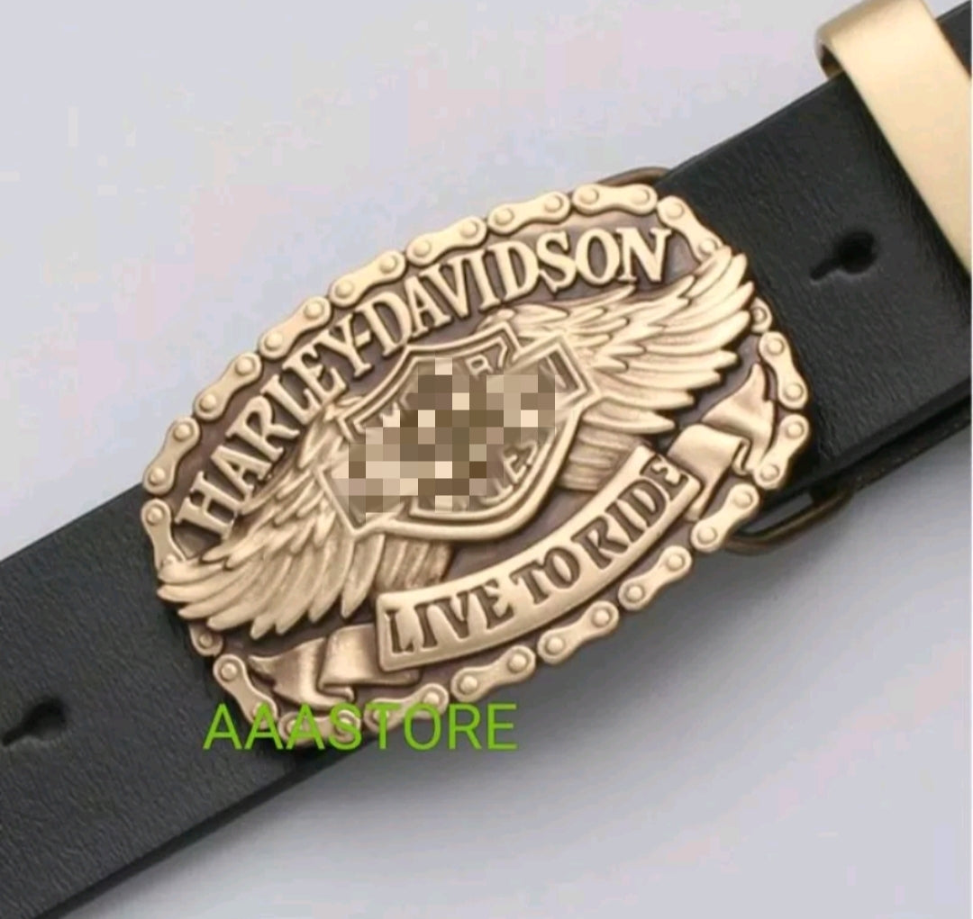 Harley buckle + belt+brass loop