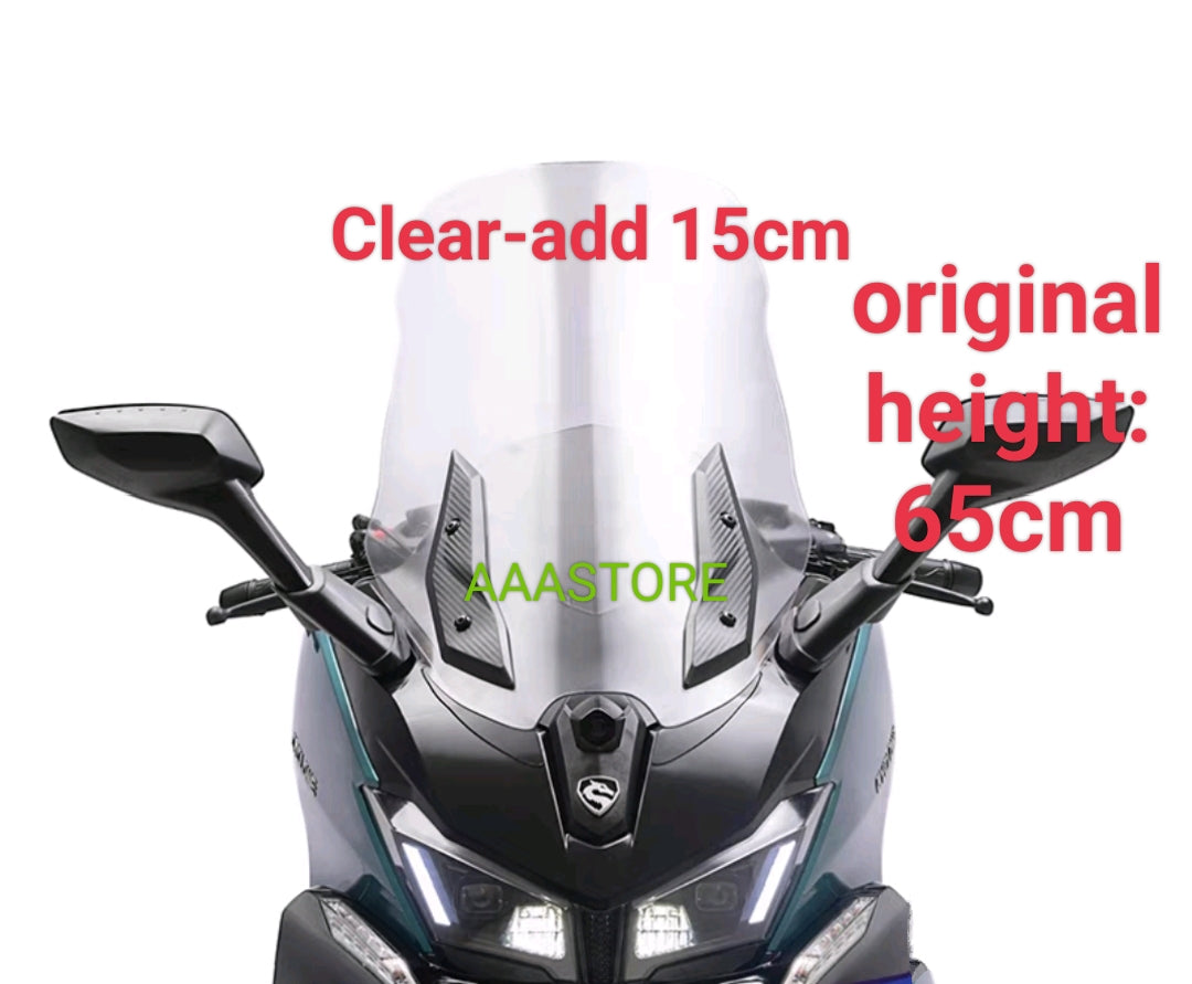 Wmoto RT3 V3(camera version )windshield(add 5/10/15cm higher)