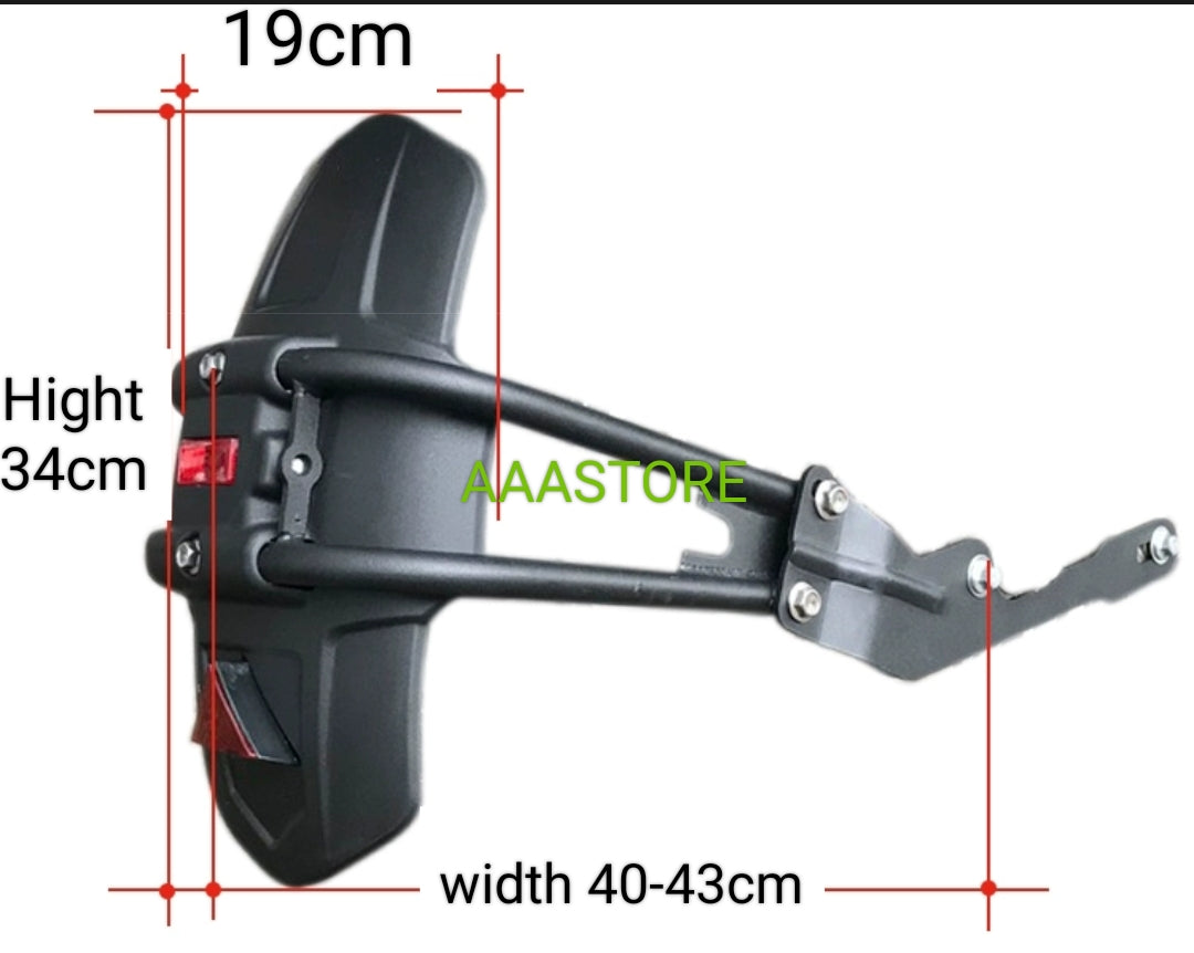Zontes 310x rear splash guard