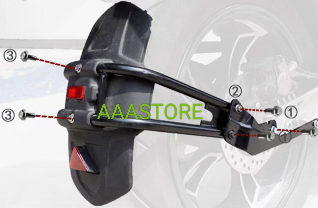 Zontes 310x rear splash guard