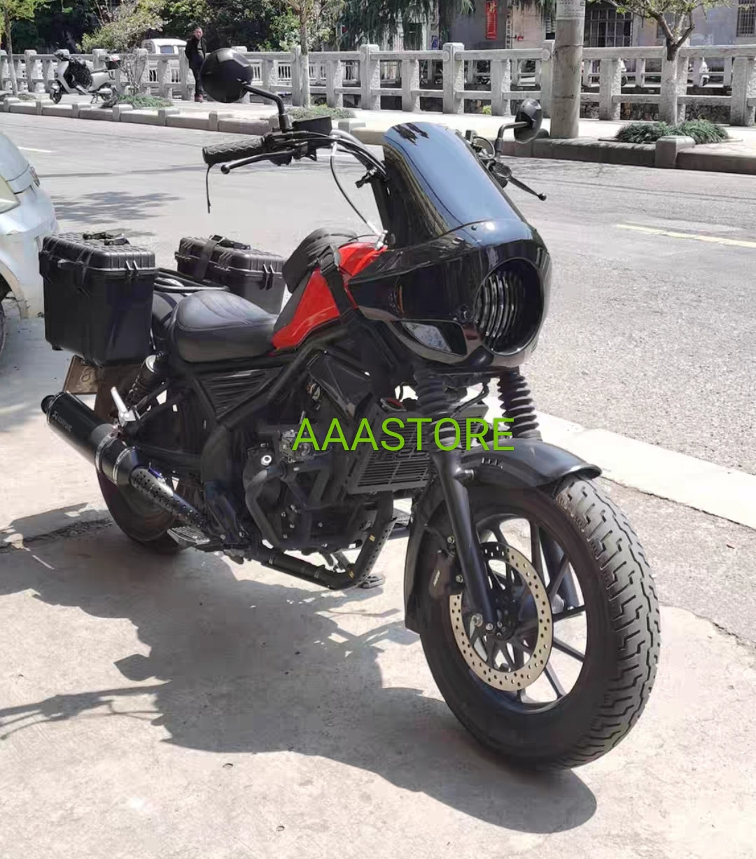 Harley/Indian/yamaha/Kawasaki/Honda retro Fairing(modification needed)