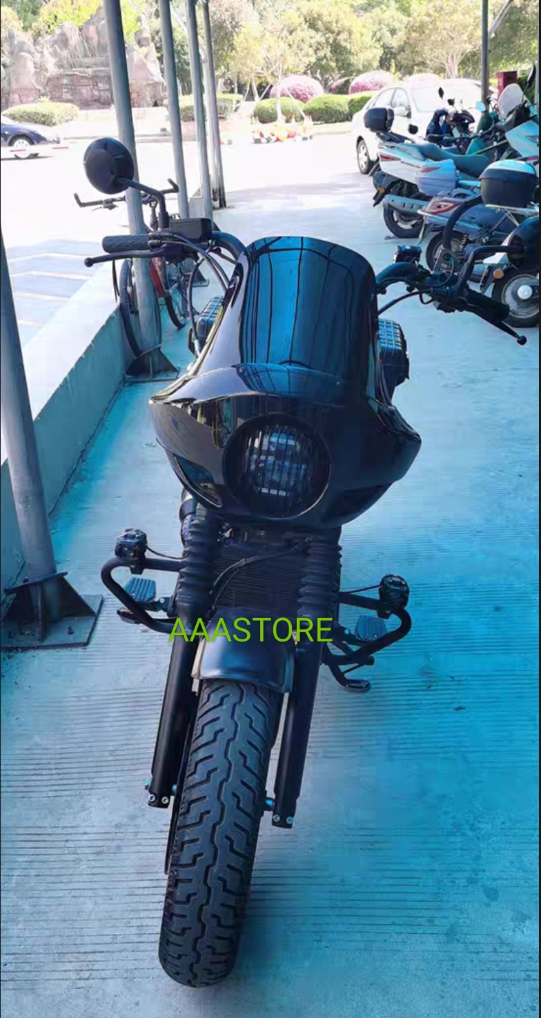 Harley/Indian/yamaha/Kawasaki/Honda retro Fairing(modification needed)