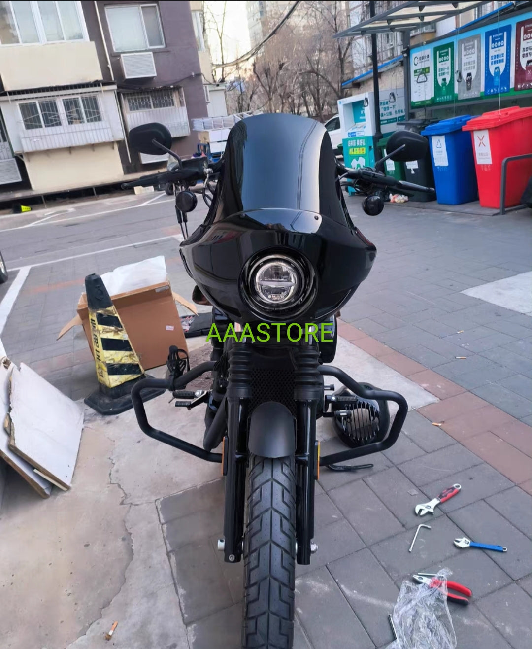 Harley/Indian/yamaha/Kawasaki/Honda retro Fairing(modification needed)