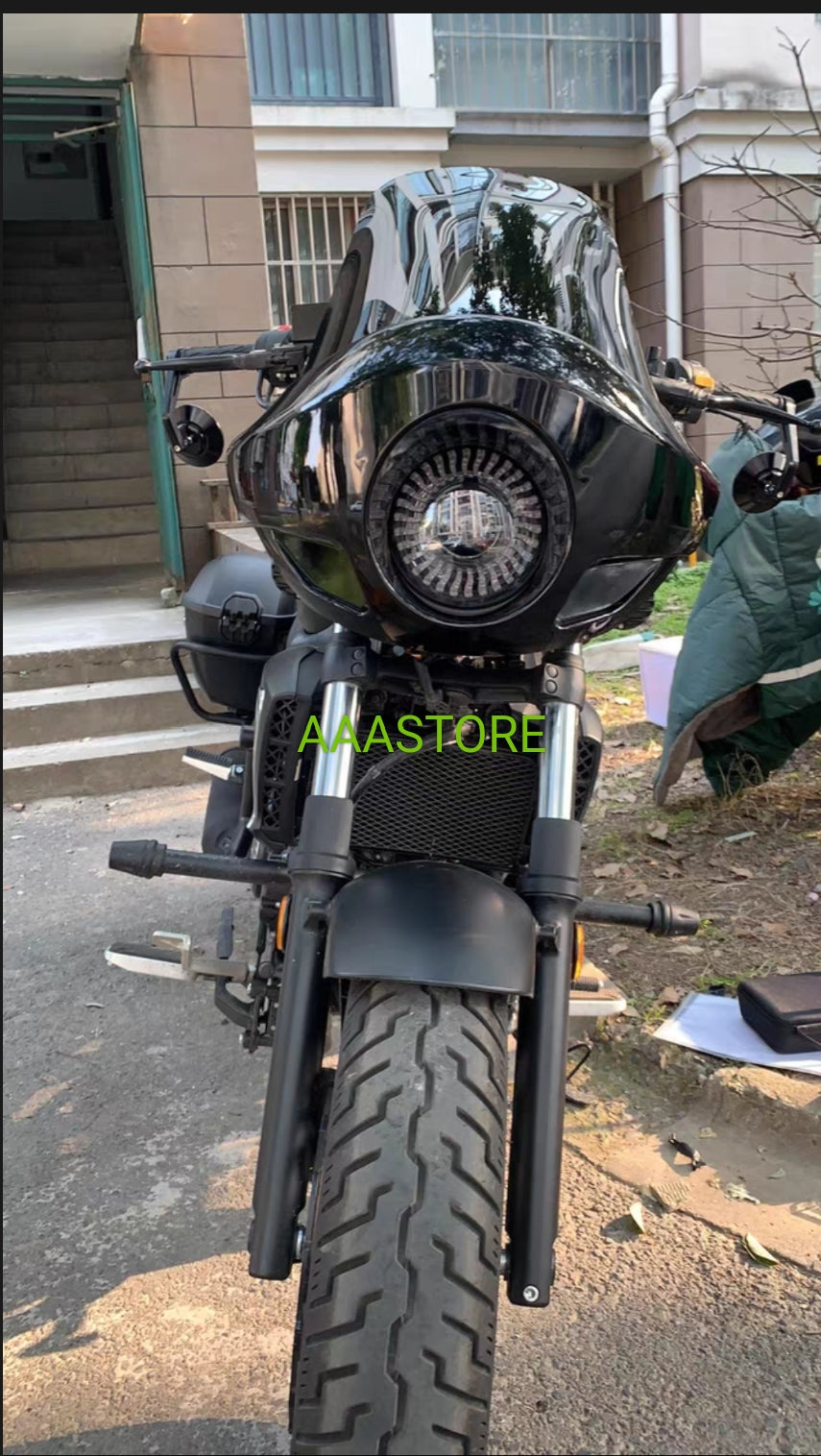 Harley/Indian/yamaha/Kawasaki/Honda retro Fairing(modification needed)