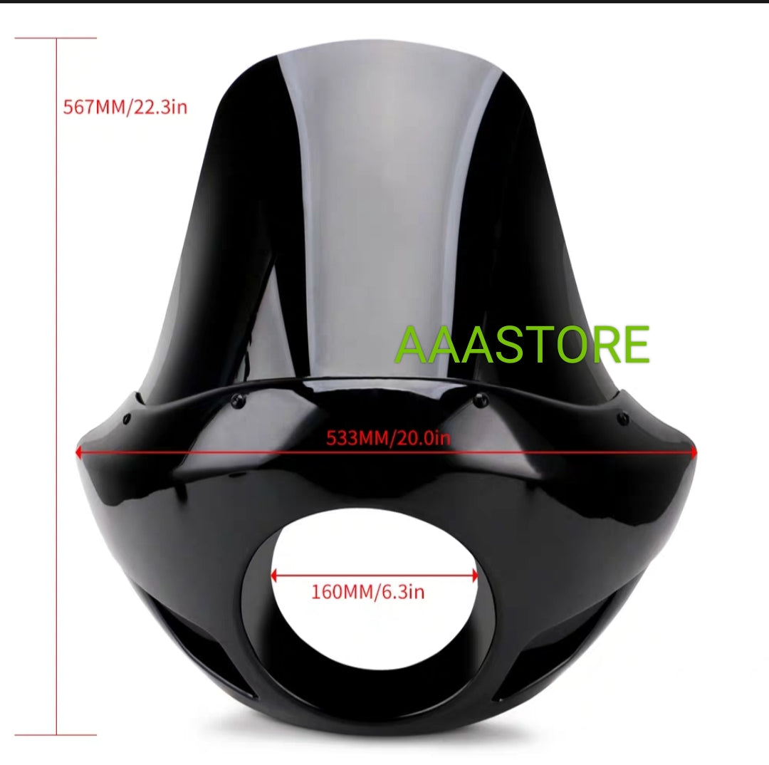 Harley/Indian/yamaha/Kawasaki/Honda retro Fairing(modification needed)