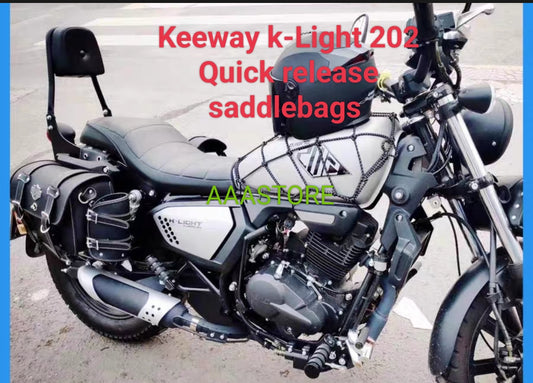 Keeway K-Light Throw-over/Quick release saddlebags