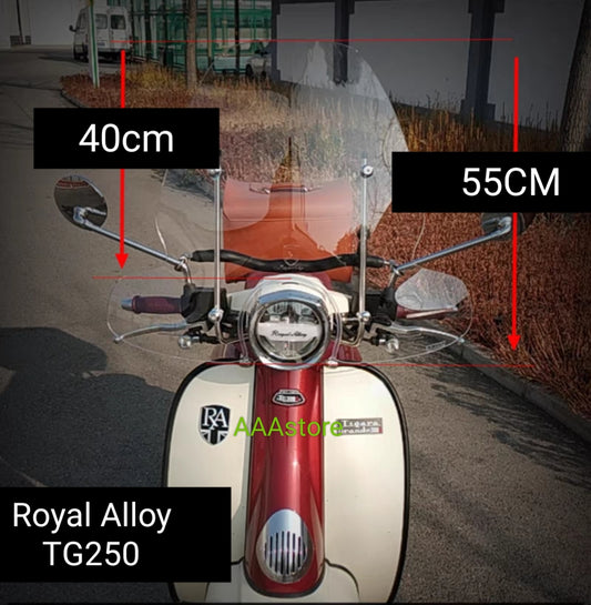 Royal Alloy TG250 Windshield