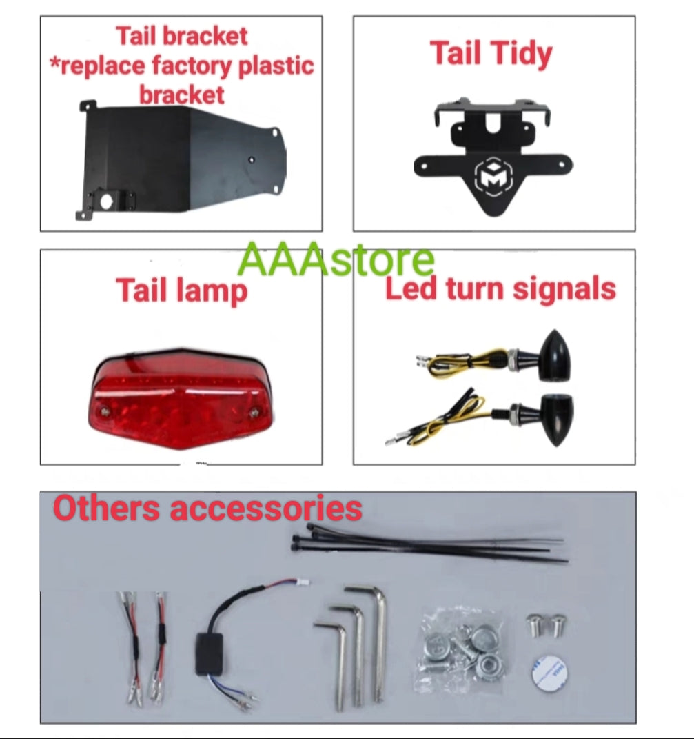 Brixton Cromwell 1200 tail tidy Set