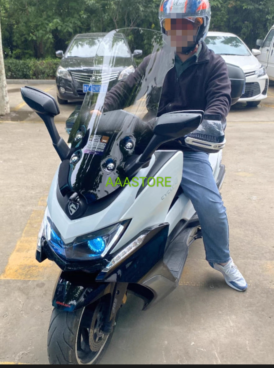 Wmoto RT3 v1/RT3s/TFT windshield (add 5/10cm higher than original size)
