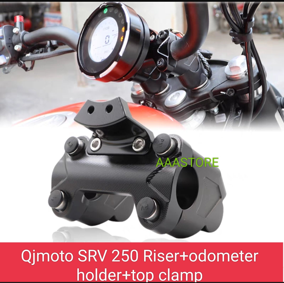 QJmoto SRV 250 Riser+Top Clamp+odometer holder