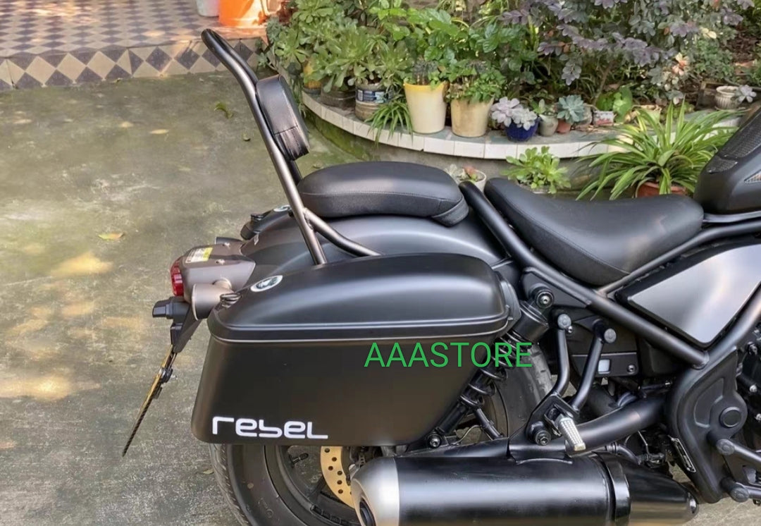HONDA REBEL 500 SIDE BOX WITH SUPPORT BRACKET