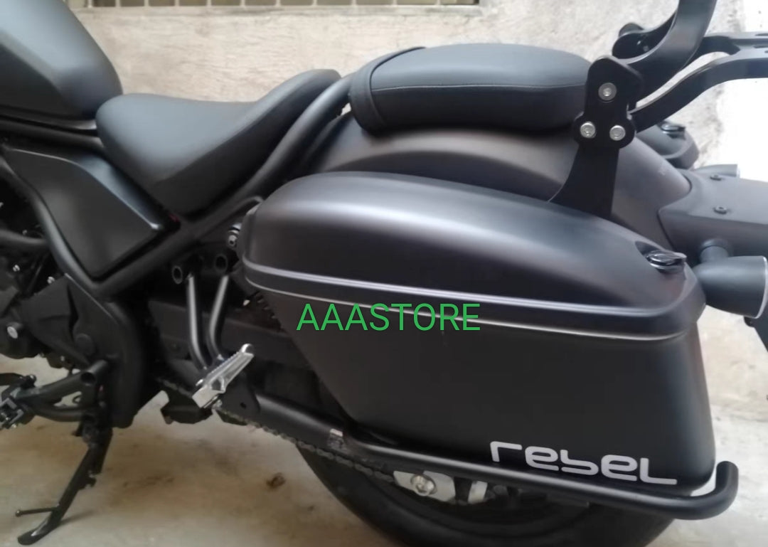 HONDA REBEL 500 SIDE BOX WITH SUPPORT BRACKET
