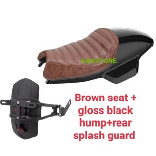 QJmoto SRV 250 Single Hump seat with LED Tail Light