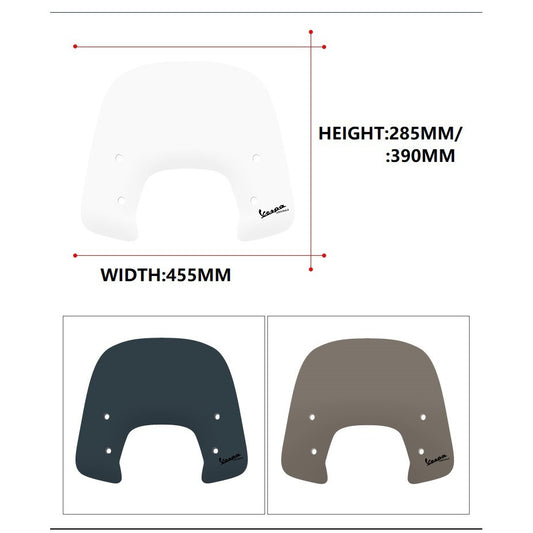 VESPA SPRINT 28/39CM HIGH WINDSHIELD