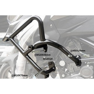 Benelli TRK 251 crash bar with/ without slider head