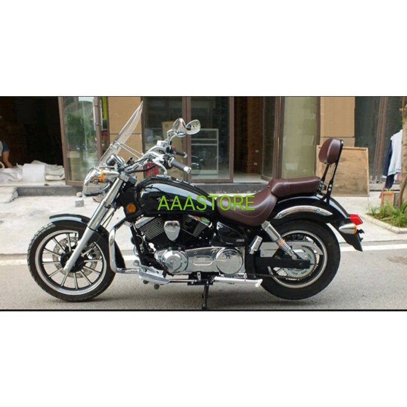 Original Wmoto V16 crashbar/ brown seat/ rider backrest