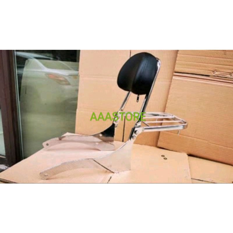 Original Wmoto V16 crashbar/ brown seat/ rider backrest