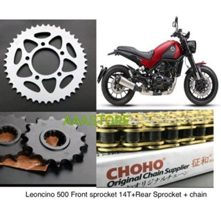 BENELLI Leoncino 500 /TRK 502/TNT600/ 300 sprocket+chain