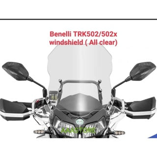 Benelli TRK 251/502 Custom Made windshield 5 to 25cm higher