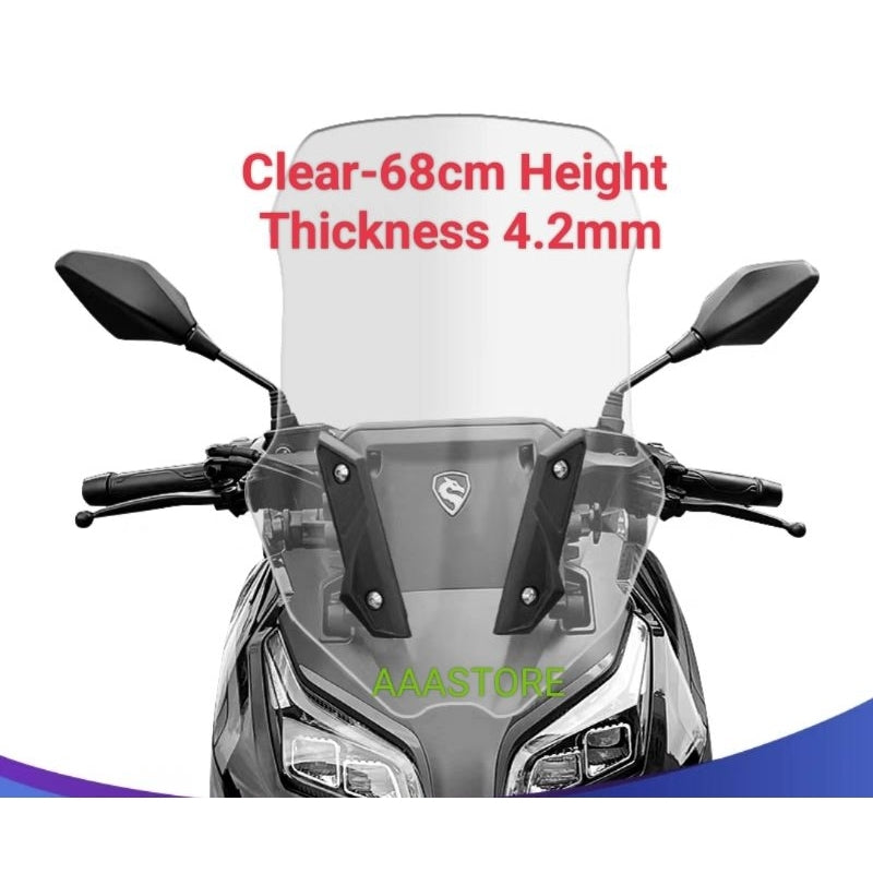 Wmoto RT2 windshield(53/58/63/68CM Height)