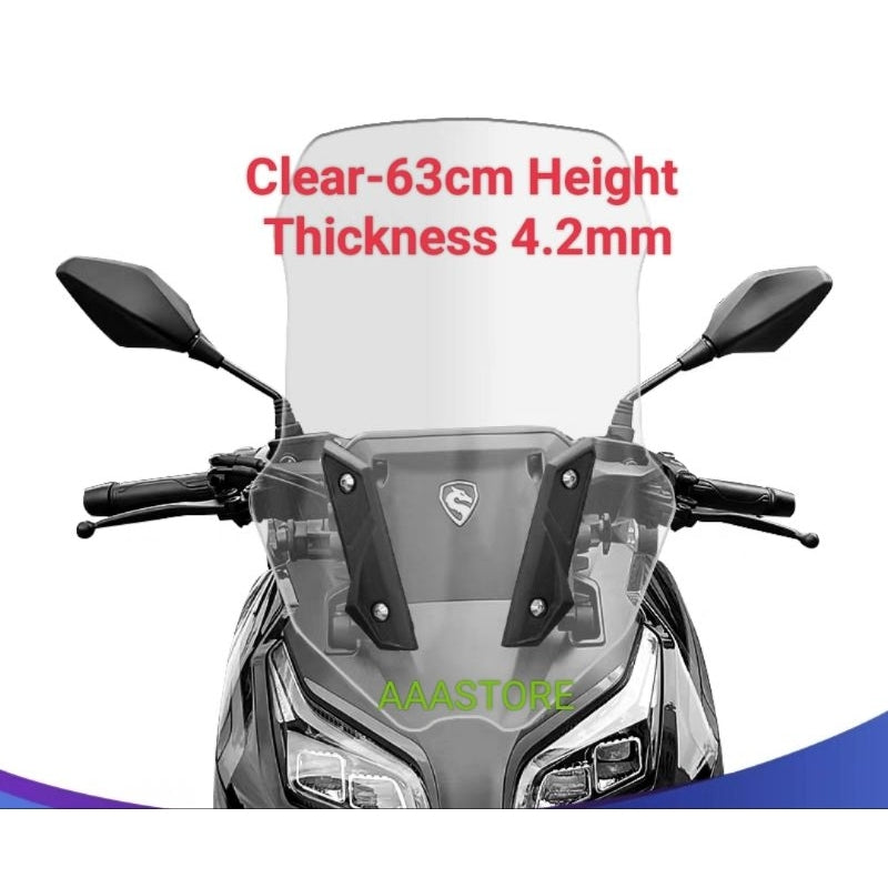 Wmoto RT2 windshield(53/58/63/68CM Height)