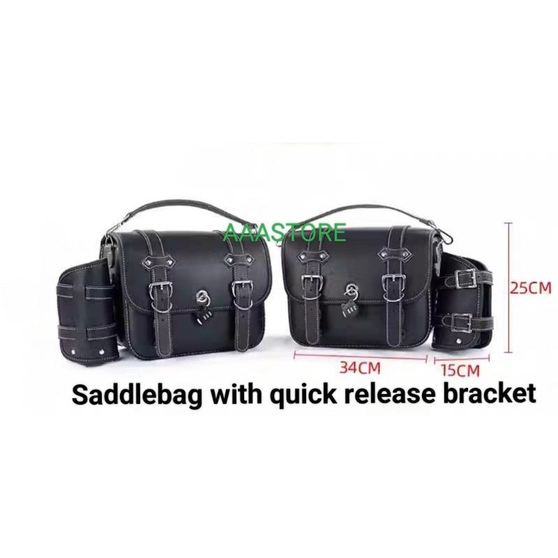 CFmoto 450CLC SADDLEBAGS+QUICK RELEASE BRACKET