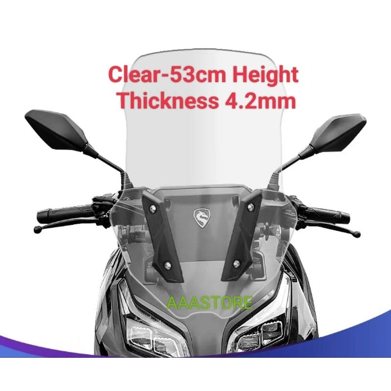 Wmoto RT2 windshield(53/58/63/68CM Height)