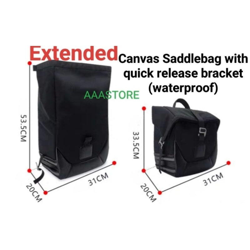 CFmoto 450CLC SADDLEBAGS+QUICK RELEASE BRACKET