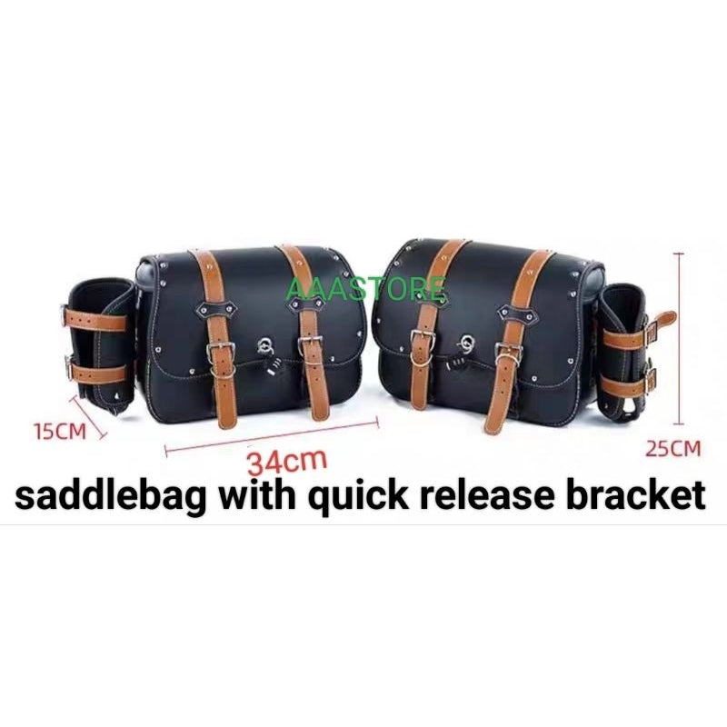 CFmoto 450CLC SADDLEBAGS+QUICK RELEASE BRACKET