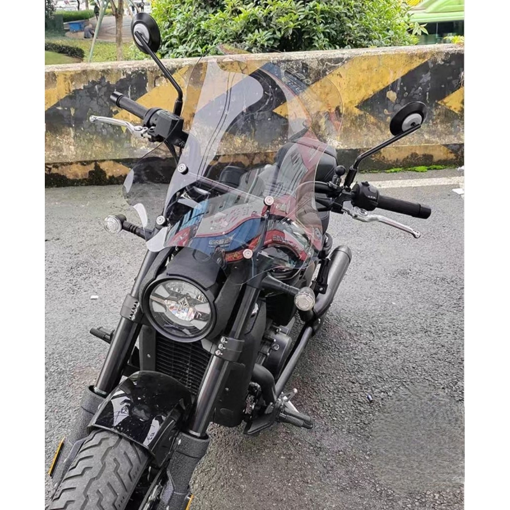 BENDA DARK FLAG 500 WINDSHIELD+CROSSBAR