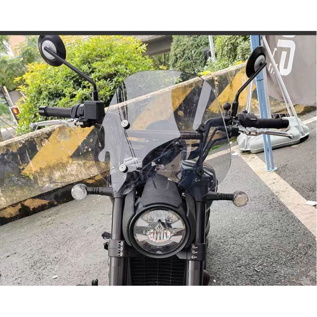 BENDA DARK FLAG 500 WINDSHIELD+CROSSBAR