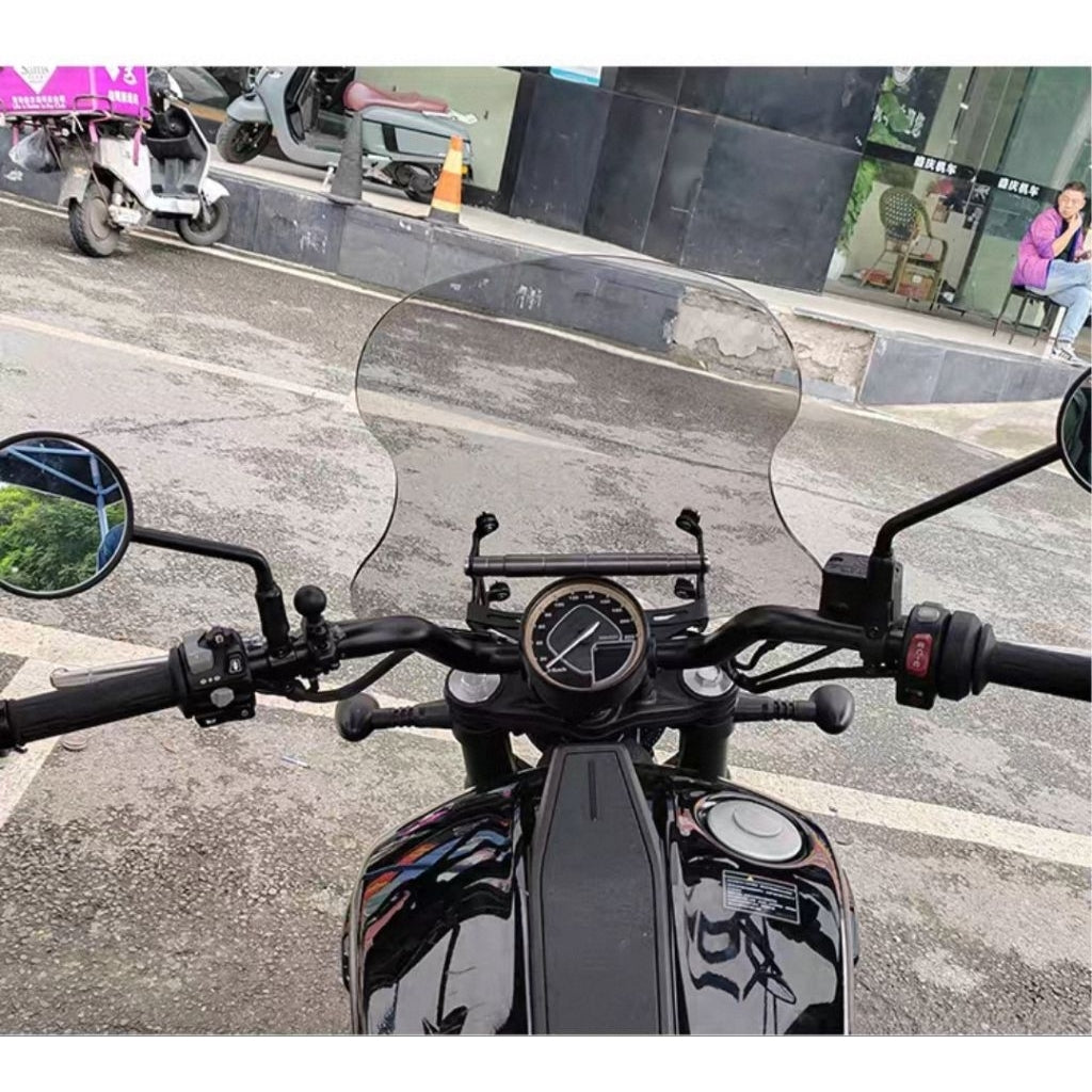 BENDA DARK FLAG 500 WINDSHIELD+CROSSBAR