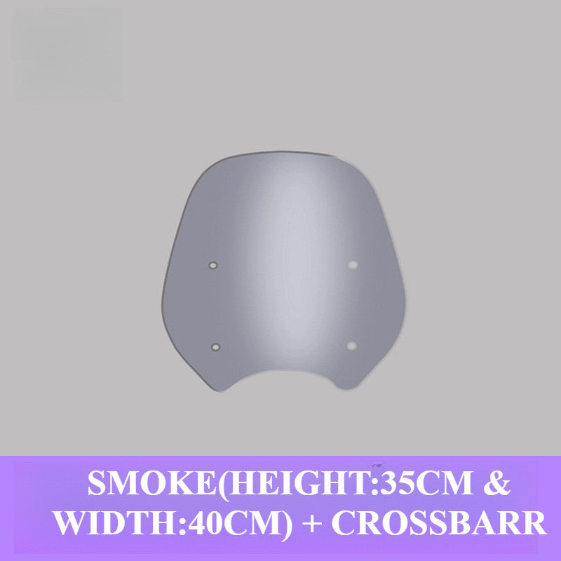 BENDA DARK FLAG 500 WINDSHIELD+CROSSBAR