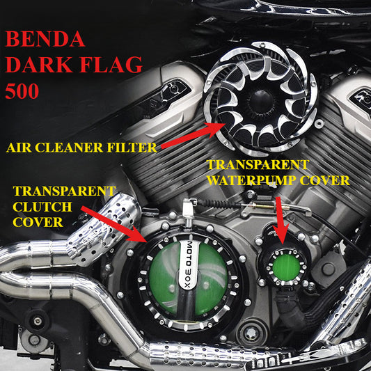 Benda Dark Flag 500 Air cleaner Filter/Clutch cover+ Rotary platen