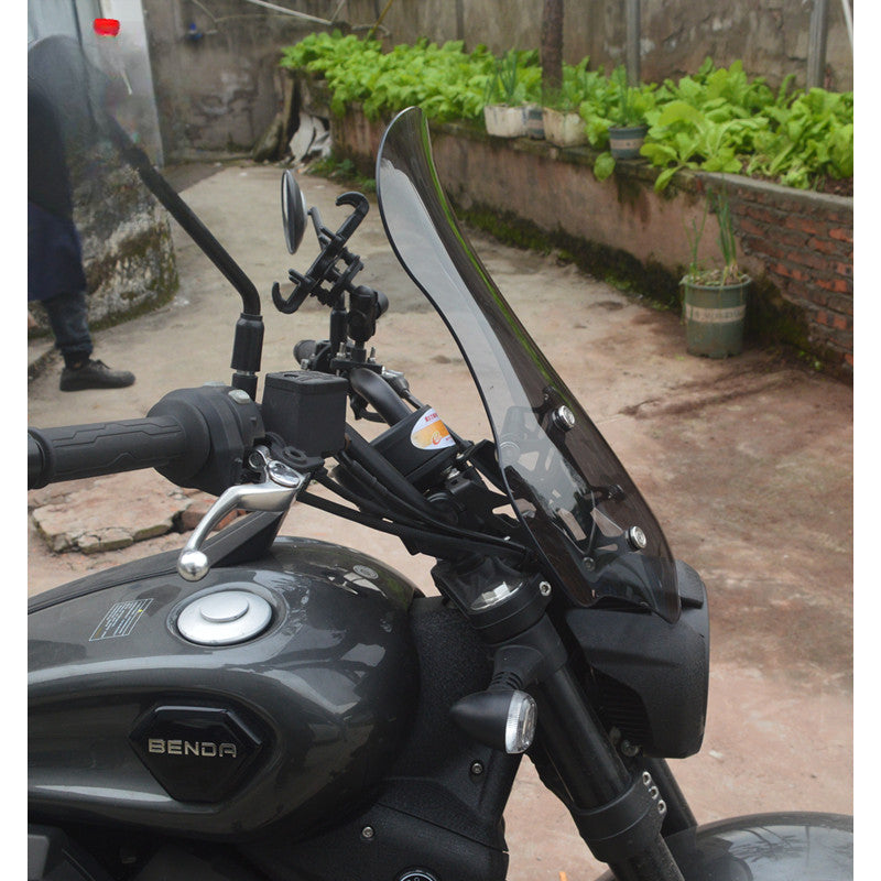 BENDA DARK FLAG 500 WINDSHIELD+CROSSBAR