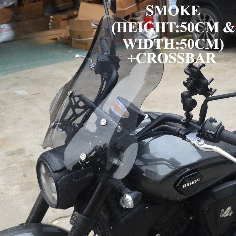 BENDA DARK FLAG 500 WINDSHIELD+CROSSBAR