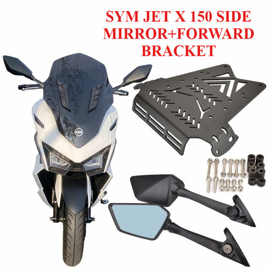 SYM JET X 150 SIDE MIRRORS+FORWARD BRACKET