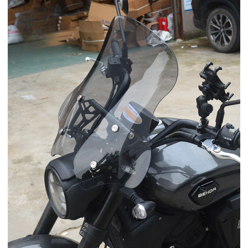 BENDA DARK FLAG 500 WINDSHIELD+CROSSBAR