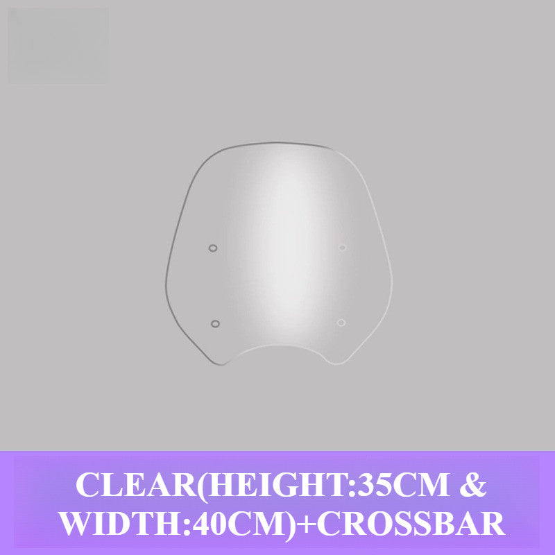 BENDA DARK FLAG 500 WINDSHIELD+CROSSBAR